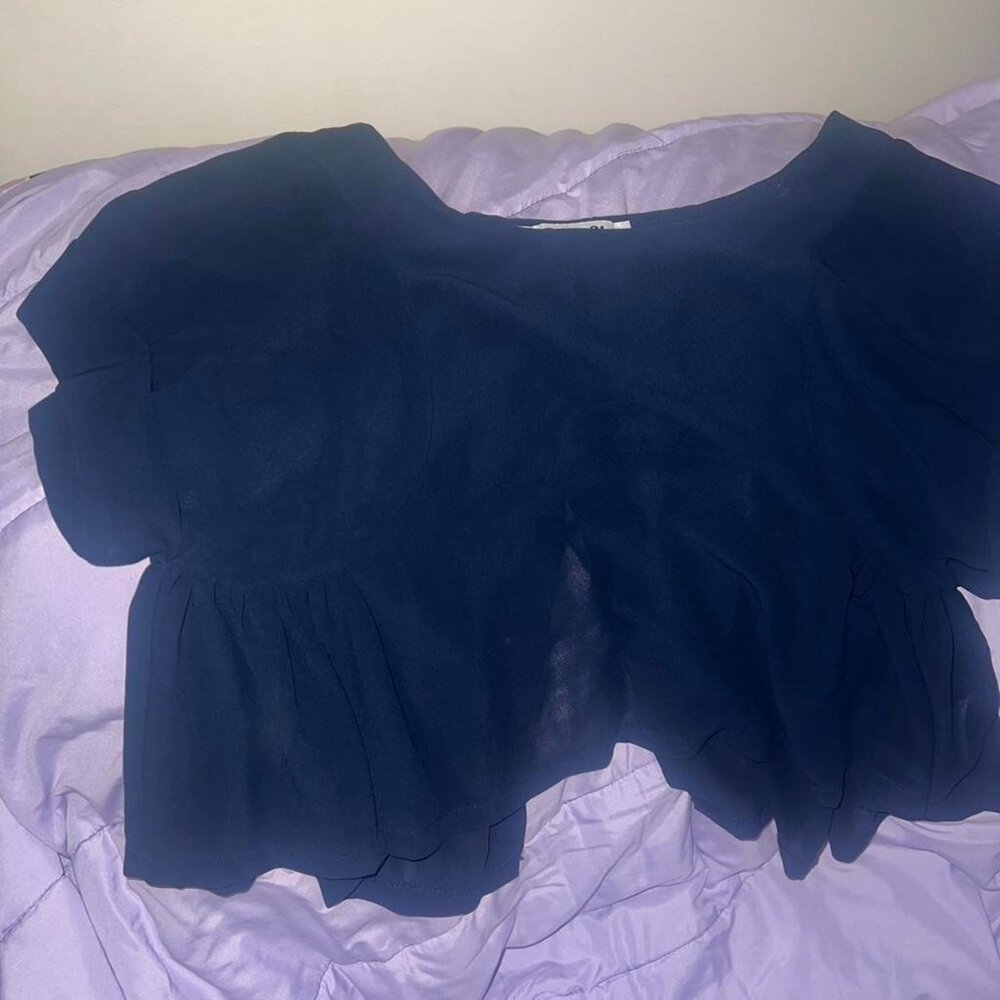 Forever 21 Navy Blue Blouse